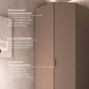 Ver mais imagens de Guarda Roupa Planejado 100% MDF de Canto Oblíquo Orion CabeCasa MadeiraOriginals Marrom