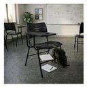 Ver imagem 2 de Cadeira Universitária Plástica Prancheta Plástica - Cor Preto - 54014