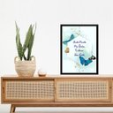 Ver imagem 2 de Quadro Ho'oponopono - Borboletas Geométrico 24x18cm - com Vidro:madeira Branca