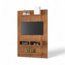 Ver imagem 2 de Painel Tv Byte P/tv Ate 50 Polegadas C/ 2 Nichos -2 Prateleiras - Moderno - Mel