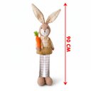 Ver imagem 4 de Boneco Coelho Cenoura Decoração Páscoa Pernas Mole de 90cm