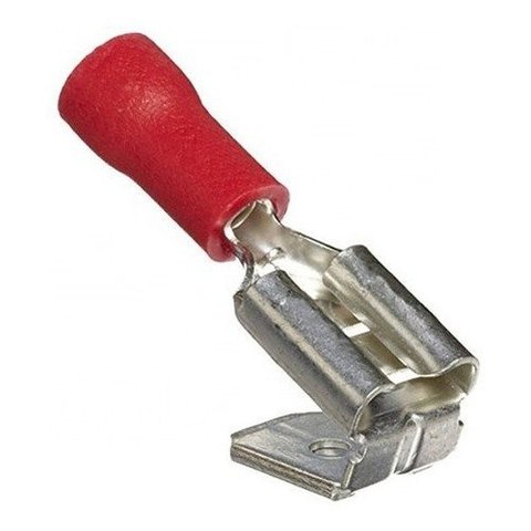 1000un Terminal Hermafrodita Macho Fêmea 0,5 1,5mm Vermelho