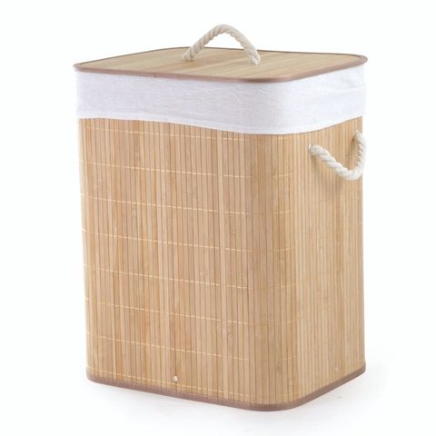 Cesto Bambu Claro 41x50 Cm Mimo Bm19232