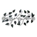 Ver imagem 1 de Enfeite de Parede Decorativo Todo de Ferro 5 Rosas:branco