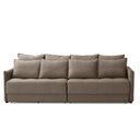 Ver imagem 5 de Sofá Cama Retrátil e Reclinável 2,30m com Molas Carol Veludo Cappuccino Adonai Estofados