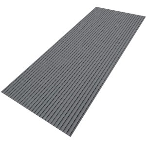 Passadeira Emborrachada Antiderrapante 1.5 M X 45cm Cinza