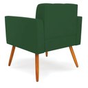 Ver imagem 5 de Poltrona Elisa Veludo Pés Palito Castanho - D’Rossi Verde
