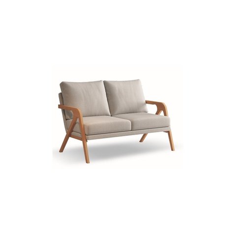 Poltrona Namoradeira 2 Lugares em Tecido Tipo Veludo