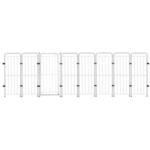 Cercado Pet Dobrável 7 Módulos com Portão 98cm Ideal para Cachorros Gatos Coelhos Crianças