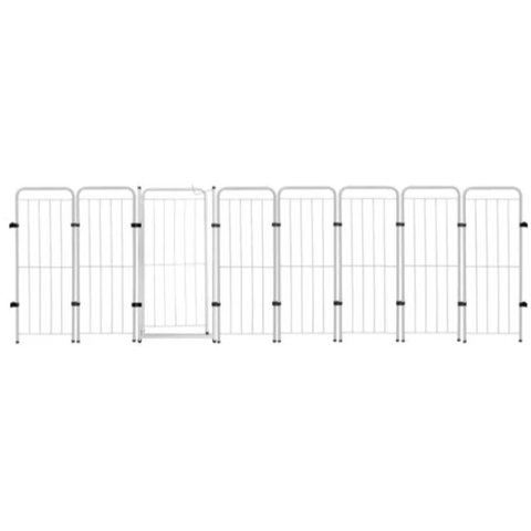 Cercado Pet Dobrável 7 Módulos com Portão 98cm Ideal para Cachorros Gatos Coelhos Crianças