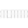 Cercado Pet Dobrável 7 Módulos com Portão 98cm Ideal para Cachorros Gatos Coelhos Crianças - 1