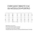 Ver imagem 3 de Cercado Pet Dobrável 7 Módulos com Portão 98cm Ideal para Cachorros Gatos Coelhos Crianças