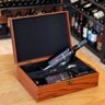 Maleta Porta Vinho Para Duas Garrafas Em Madeira Para Transporte em Viagens Ocasiões Especiais Vitin - 5