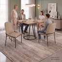 Ver imagem 5 de Conjunto para Sala de Jantar Mesa Ômega Tampo Quadrado 90x90cm com 4 Cadeiras Rubi