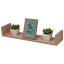 Ver imagem 3 de Prateleira U 100 X 25cm Carvalho Suporte Invisível