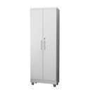 Ver imagem 3 de Armário Multiuso Sapateira Com Chave 2 portas e 5 Prateleiras Isabela Cor Branco - Rud Rack