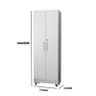 Armário Multiuso Sapateira Com Chave 2 portas e 5 Prateleiras Isabela Cor Branco - Rud Rack - 4