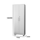 Ver imagem 4 de Armário Multiuso Sapateira Com Chave 2 portas e 5 Prateleiras Isabela Cor Branco - Rud Rack