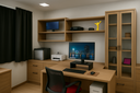 Ver imagem 4 de Suporte de Monitor em Mdf Preto Tx 50cm Largura Design Minimalista e Robusto