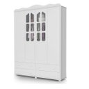 Ver imagem 1 de Guarda Roupa Provence New MDF Branco Acetinado