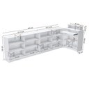 Ver imagem 3 de BALCÃO CAIXA MODULADO EXPOSITOR M528.B (LOJA, CAIXA, COMÉRCIO) MUNDI MOVEIS