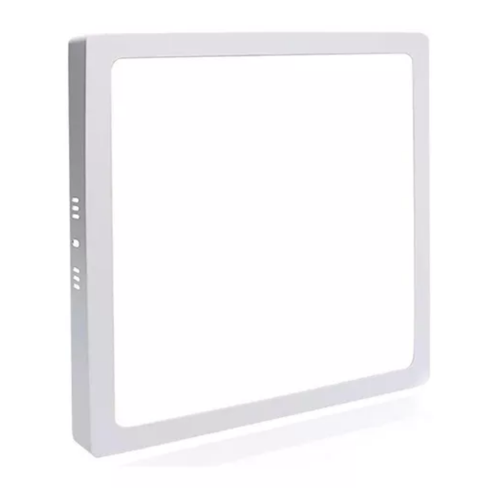 Painel Plafon Quadrado Sobrepor 18w Branco Quente 3000k - 4