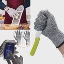 Ver imagem 3 de Luva de Açougueiro Segurança Anti-corte Profissional Epi 5 Segurança Cozinha Açougue