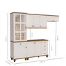 Cozinha Compacta Retrô 4 Peças Off/white/nogueira Modelo 003 - 3