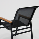 Ver imagem 6 de Jogo de Mesa 90cm Ripado + 4 Cadeiras Aluminio Tela Sling para Piscina Jardim Área Externa