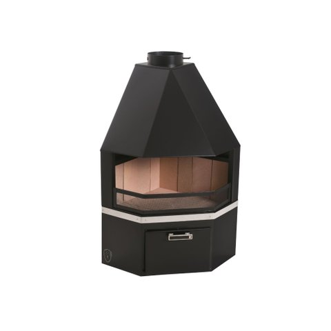 Lareira de Canto Grande c/ Caixa de Lenha Fornos Pinhal