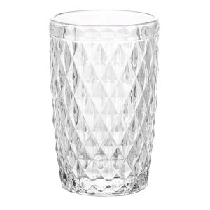 Conjunto 06 Copos Alto de Vidro Bico de Abacaxi 330ml