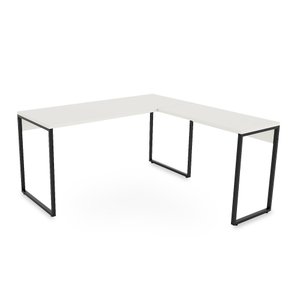Mesa em L Iron Branco