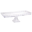 Ver imagem 1 de Travessa com Pé Boleira de Cristal 33x15x10cm Lyor Bandeja Servir Dragon Decorativa