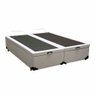 Cama Box Baú Blindado Casal Bipartido King Design Sintético Branco 138x188x41 - 2