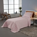 Ver imagem 2 de Kit Cobre Leito Matelado Dupla Face Soft 2 Peças Solteiro 100% Poliéster Cor:rosê