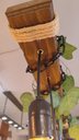 Ver imagem 5 de Lustre Luminária Madeira Maciça Rústico Industrial Bivolt para 7 Lâmpadas Pó de Madeira Roots