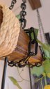 Ver imagem 4 de Lustre Luminária Madeira Maciça Rústico Industrial Bivolt para 7 Lâmpadas Pó de Madeira Roots