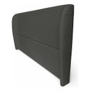 Ver imagem 4 de Cabeceira Liz Estofada para Cama Casal Luxo Moderna Premium Cinza Grafite