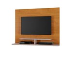 Ver imagem 1 de Painel Sion com Prateleira 02 Nichos para Tvs de até 56 Polegadas Jcm Moveis Cinamomo/off White