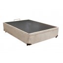 Ver imagem 2 de Base Box Baú Casal em Suede Bege com Pistão a Gás - 138x188