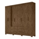 Ver imagem 1 de Guarda Roupa 8 Portas San Lorenzo Plus Castanho Wood 941331 Moval
