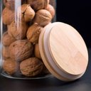 Ver imagem 5 de Kit 6 Potes Borossilicato Hermético Tampa Bambu 1100ml Class