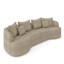 Ver imagem 5 de Sofá Living Decorativo Salinas 2 Lugares com Almofadas 210cm Modulado Bouclê Bege G33- Gran Belo