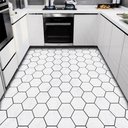 Ver imagem 6 de Adesivo Vinílico Lavavel para Piso com Textura Hexágono Branco 500x60cm