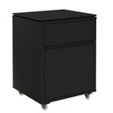 Ver imagem 6 de Gaveteiro 2 Gavetas com Rodízios Hera 48x43x66cm - Via Nossa - Preto