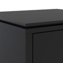 Ver imagem 4 de Gaveteiro 2 Gavetas com Rodízios Hera 48x43x66cm - Via Nossa - Preto