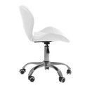 Ver imagem 4 de Cadeira Office Eiffel Slim Ajustável Base Giratória - Branco + E-book