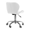 Cadeira Office Eiffel Slim Ajustável Base Giratória - Branco + E-book - 7