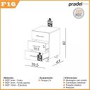 Ver imagem 3 de Escrivaninha 100% MDF 135cm com Gaveteiro 3 Gavetas