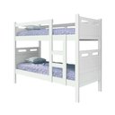 Ver imagem 1 de Beliche Jaspe com Escada e Grade de Proteção Lateral para Quarto Infantil Juvenil - Branca